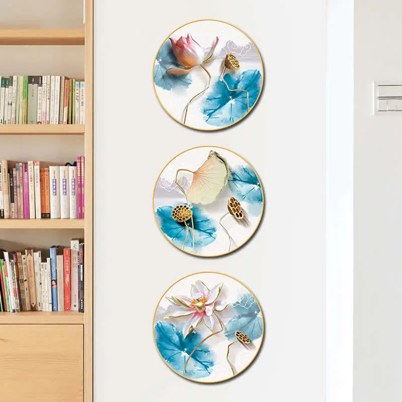 Mythstone 3Pcs Lotus Flower Meditation Enlightenment Wall Art Stickers - Image 4