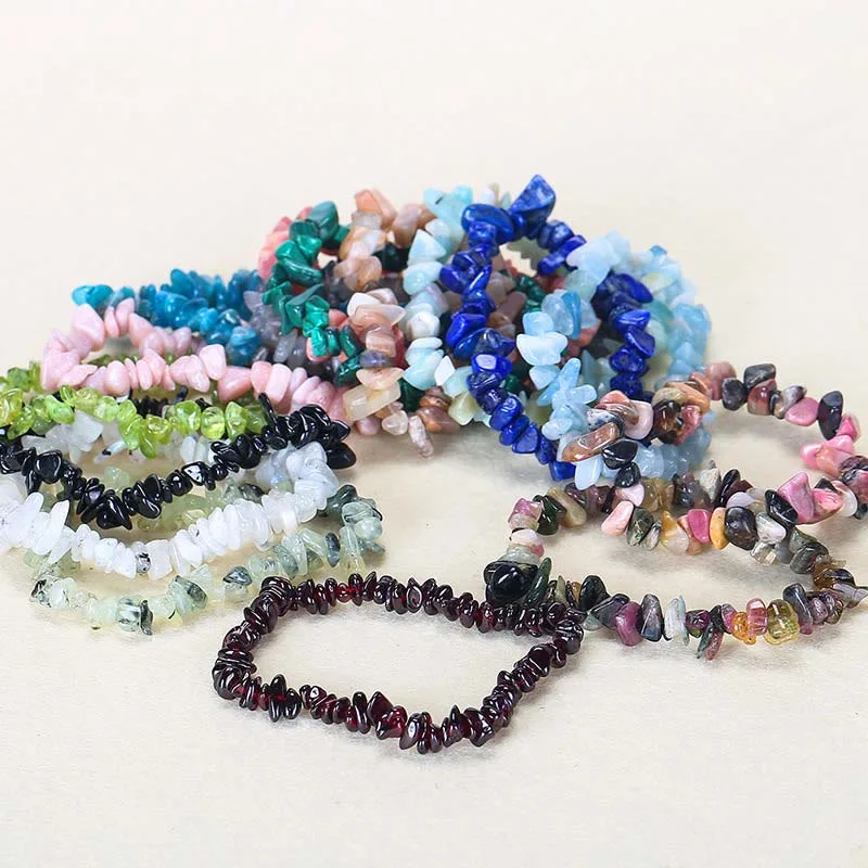 Natural Irregular Shape Crystal Stone Warmth Soothing Bracelet - Image 30