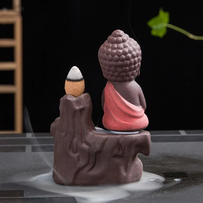 Mythstones Backflow Smoke Fountain Ceramic Blessing Incense Burner Decoration - Image 4