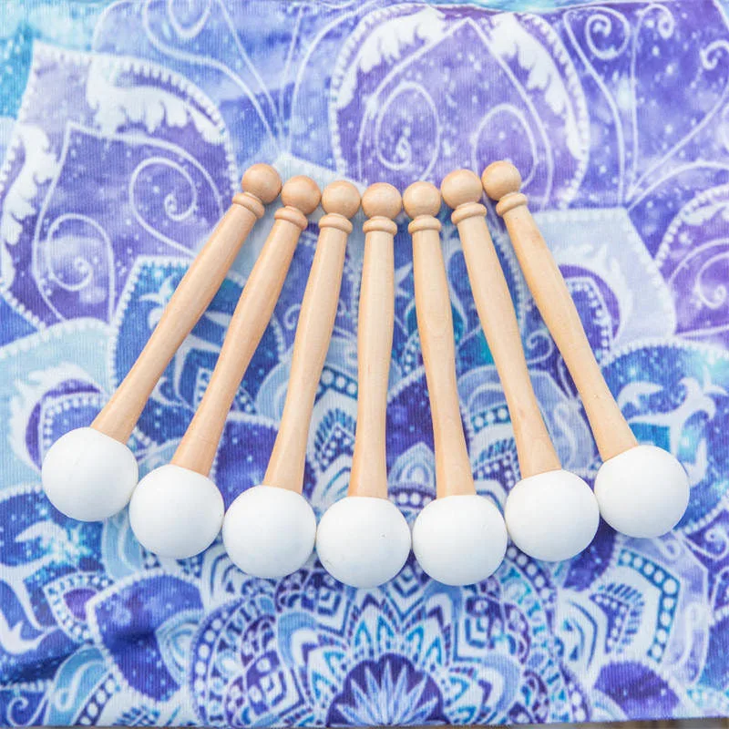 Mythstone Tibetan Crystal Sound Bowl Candy Color Handcrafted for Yoga and Mindfulness Meditation Singing Bowl - Image 13