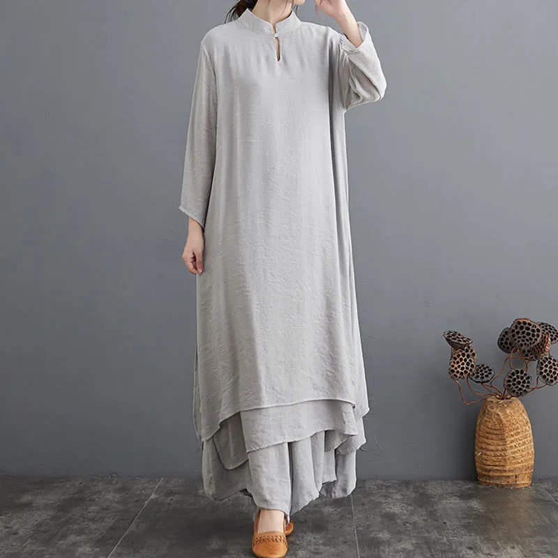 Mythstone Simple Pattern Meditation Prayer Spiritual Zen Practice Yoga Clothing Women's Set - Image 17