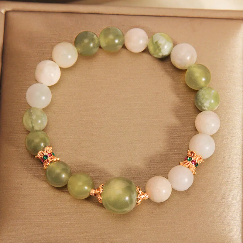 Mythstone Green Grape Color Jade Abundance Bracelet - Image 10