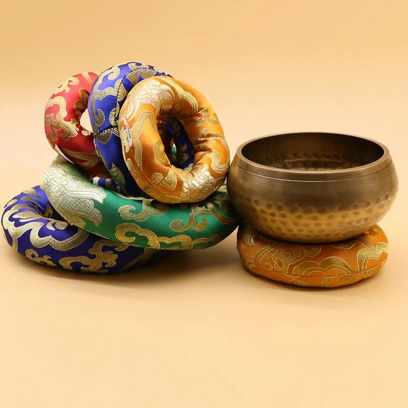 Tibetan Singing Bowl Handcraft Cushion Decoration - Image 3