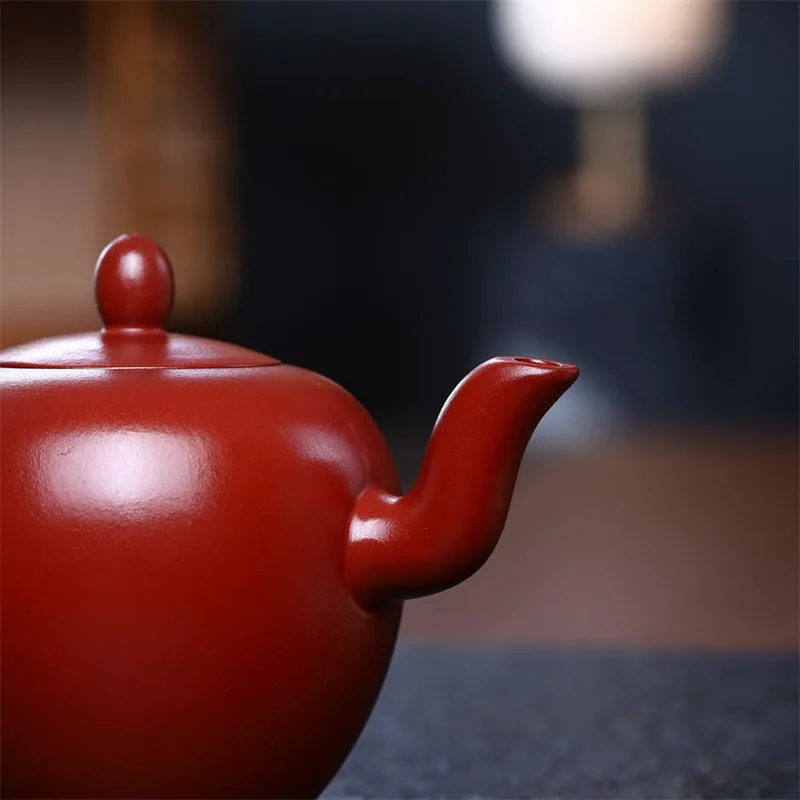 Mythstone Yixing Semi-handmade Brown Purple Clay Kung Fu Teapot 200ml - Image 5