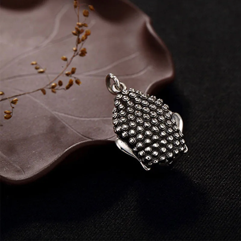 Mythstone 925 Sterling Silver Buddha Head Compassion Necklace Pendant - Image 15