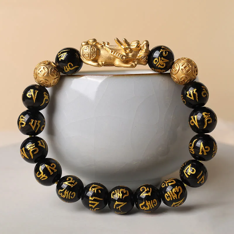MythStone FengShui PiXiu Obsidian Wealth Bracelet - Image 8