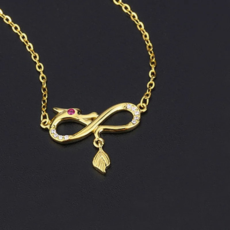 Mythstone 999 Sterling Silver Year Of The Dragon Endless Knot Tail Charm Protection Necklace Pendant - Image 8