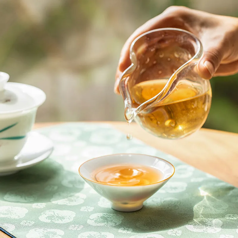 Mythstone - Mandala Flower Koi Fish Lotus Bird Persimmons Teacup Kung Fu Tea Cup 50ml - Image 17