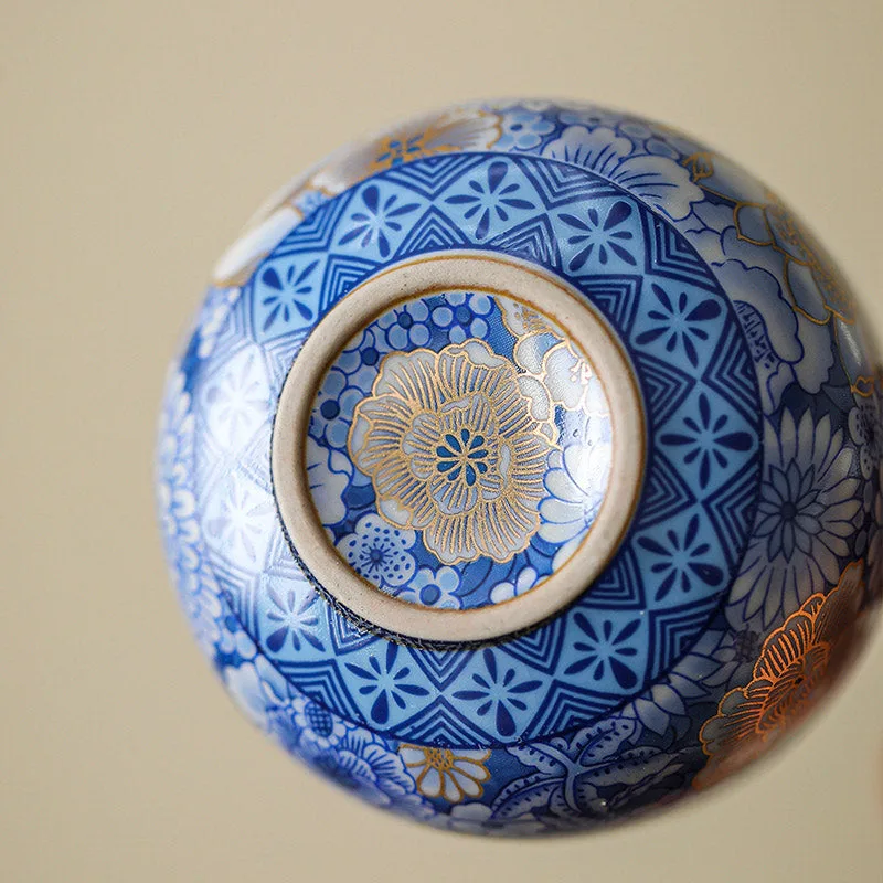 Mythstone Lotus Chrysanthemum Plum Blossom Flower Teacup Kung Fu Tea Cup Teapot - Image 3