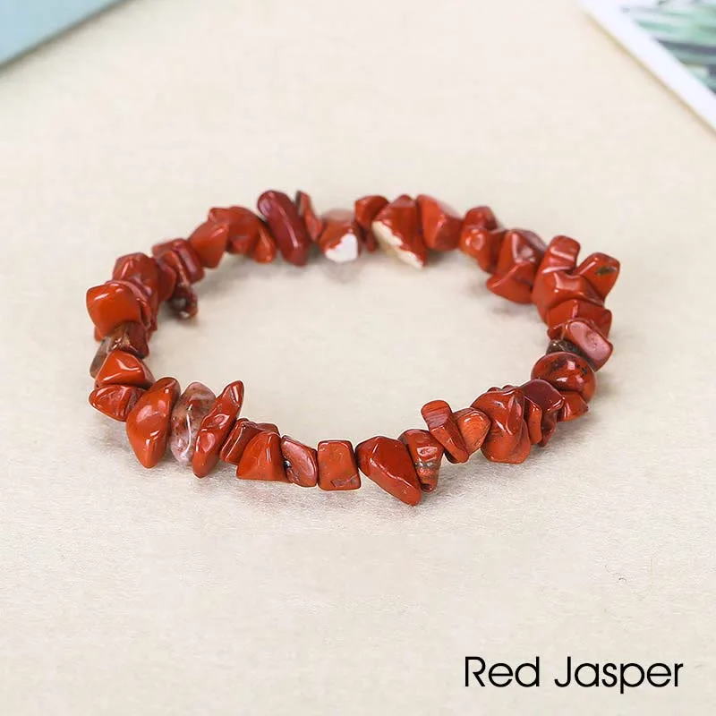 Natural Irregular Shape Crystal Stone Warmth Soothing Bracelet - Image 64