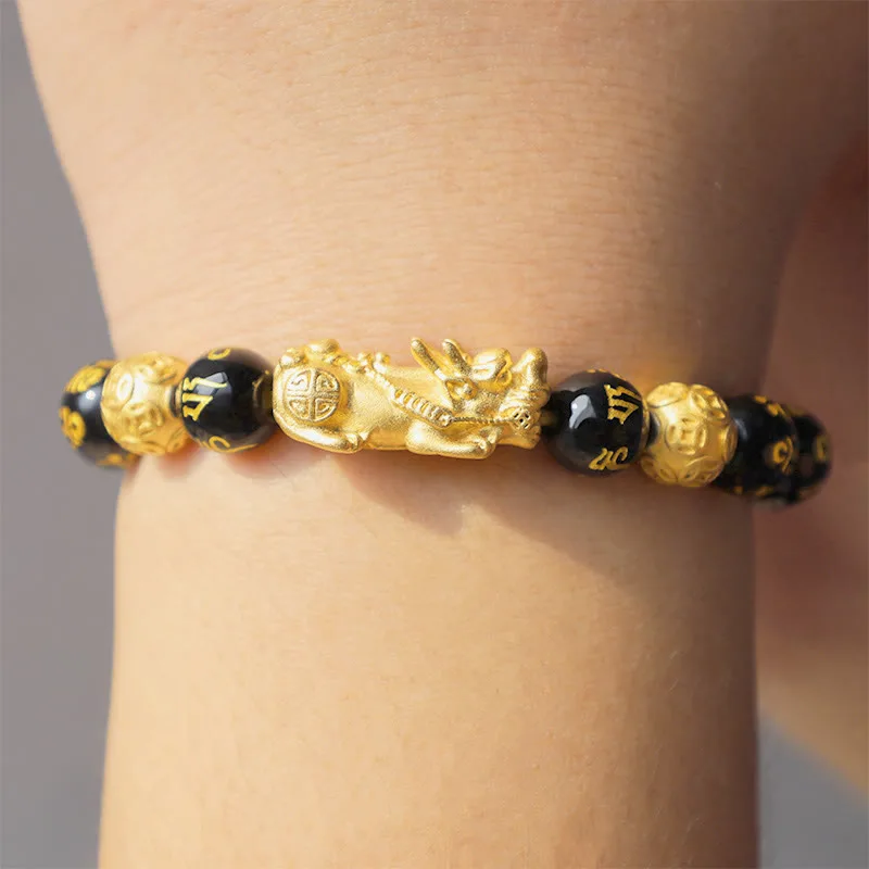 MythStone FengShui PiXiu Obsidian Wealth Bracelet - Image 10