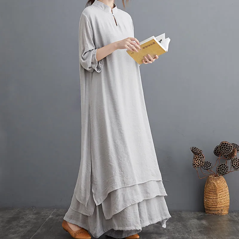 Mythstone Simple Pattern Meditation Prayer Spiritual Zen Practice Yoga Clothing Women's Set - Image 15