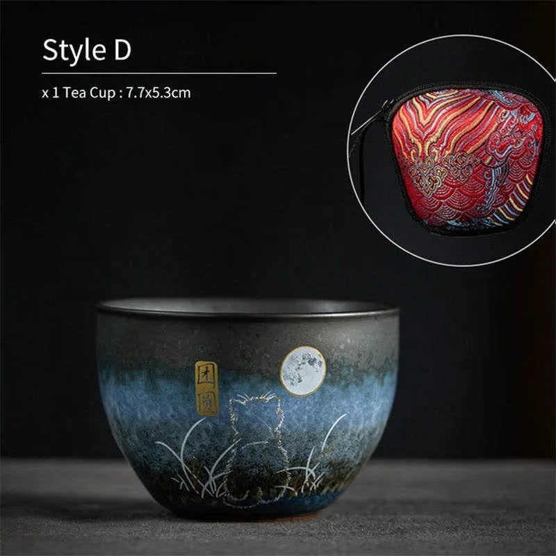 Mythstone Ceramic Teacup Lovely Cat Black Tea Cups 140ml - Image 10