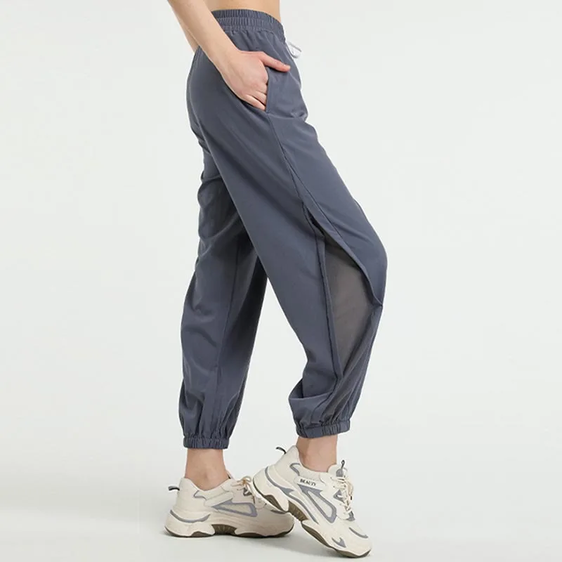 Mythstone High Waist Loose Fitness Yoga Sports Track Pants With Pockets