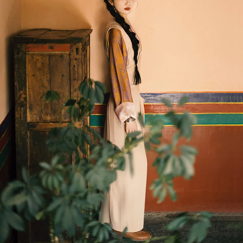 Mythstone Tibetan Dress Clothing Lhasa Butterfly Top Dress Improved Hanfu Women Clothing - Image 7