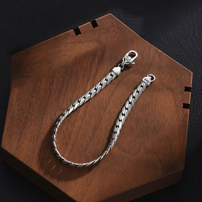 Mythstone Double Dorje Vajra Strength Punk Copper Chain Bracelet Necklace - Image 5