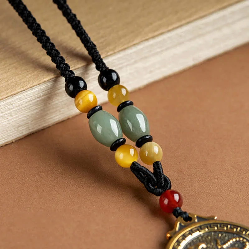 12 Chinese Zodiac Blessing Wealth Fortune Necklace Pendant - Image 25