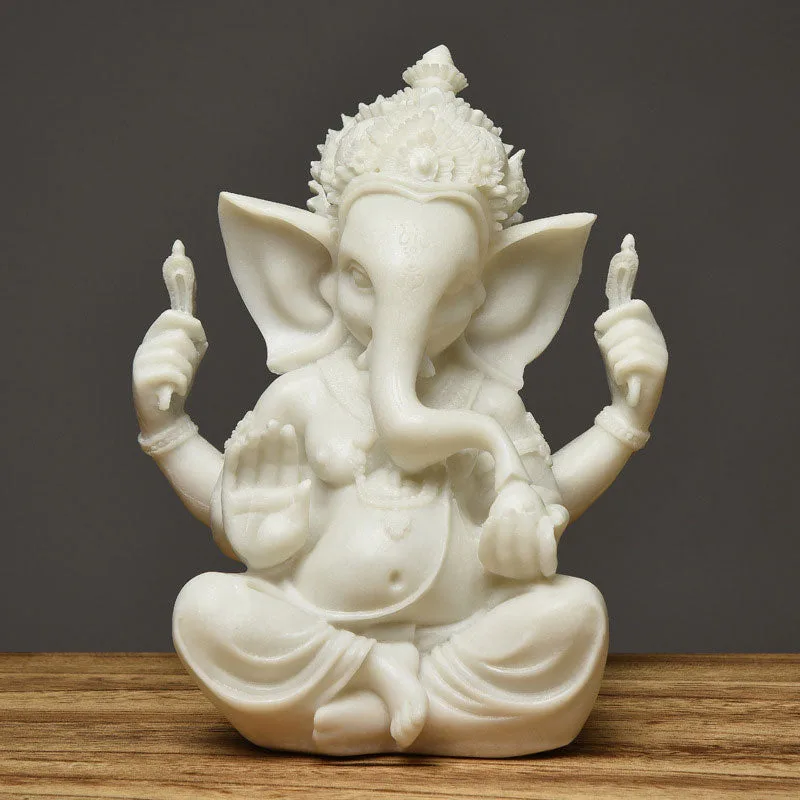 Mythstone Ganesh Ganpati Elephant Statue Wealth Blessing Home Decoration - Image 9