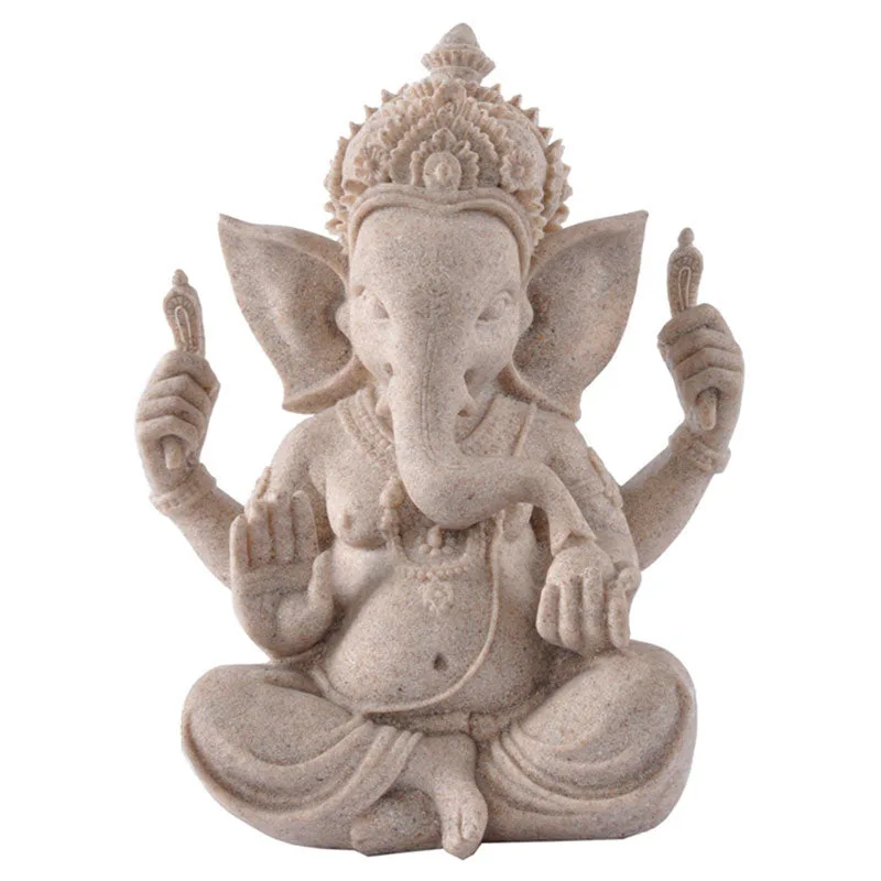 Mythstone Ganesh Ganpati Elephant Statue Wealth Blessing Home Decoration - Image 5