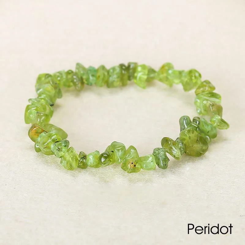 Natural Irregular Shape Crystal Stone Warmth Soothing Bracelet - Image 51
