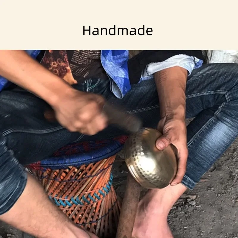 Mythstone Tibetan Meditation Sound Bowl Handcrafted for Healing and Mindfulness Singing Bowl Set - Image 14