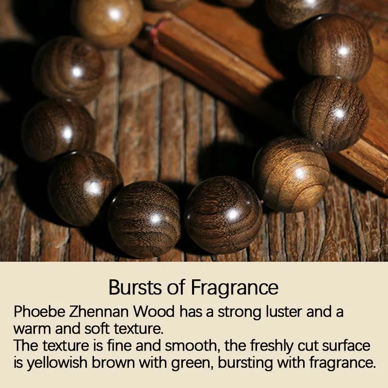 Mythstone Rare Phoebe Zhennan Wood Spirituality Blessing Bracelet - Image 17
