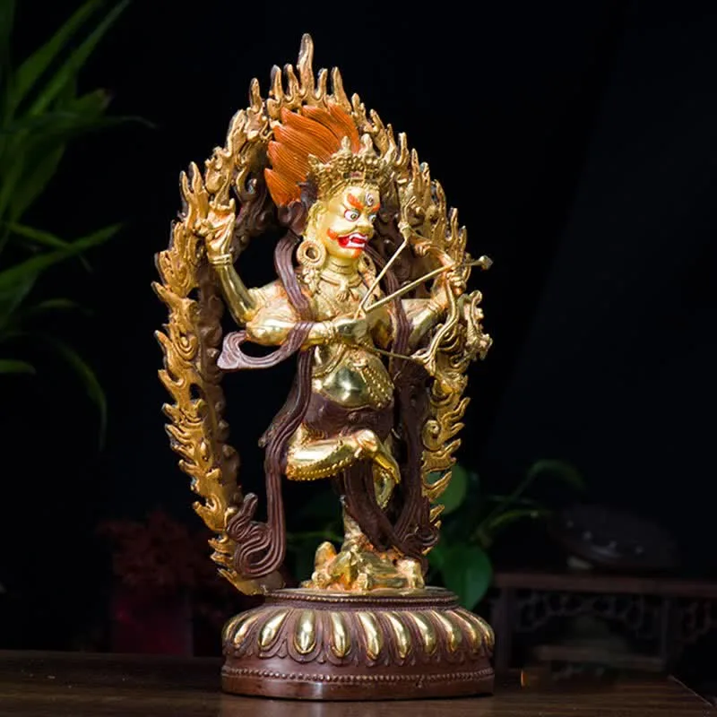 Mythstone Kurukulla Buddha Figurine Serenity Copper Statue Home Decoration - Image 2