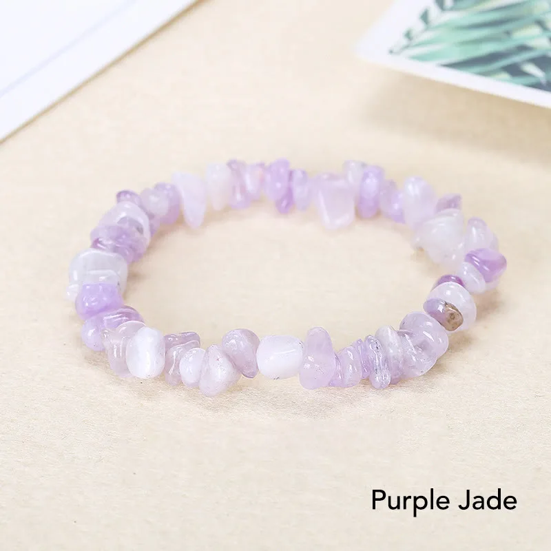 Natural Irregular Shape Crystal Stone Warmth Soothing Bracelet - Image 21