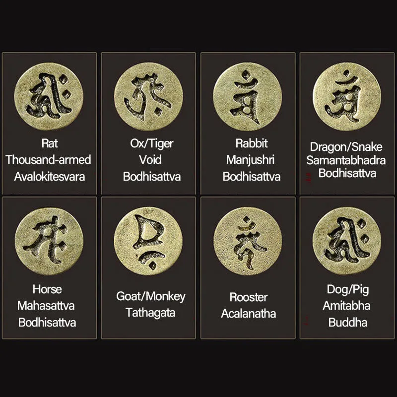 Mythstone Chinese Zodiac Natal Buddha Tibetan Cypress Healing Bracelet - Image 35