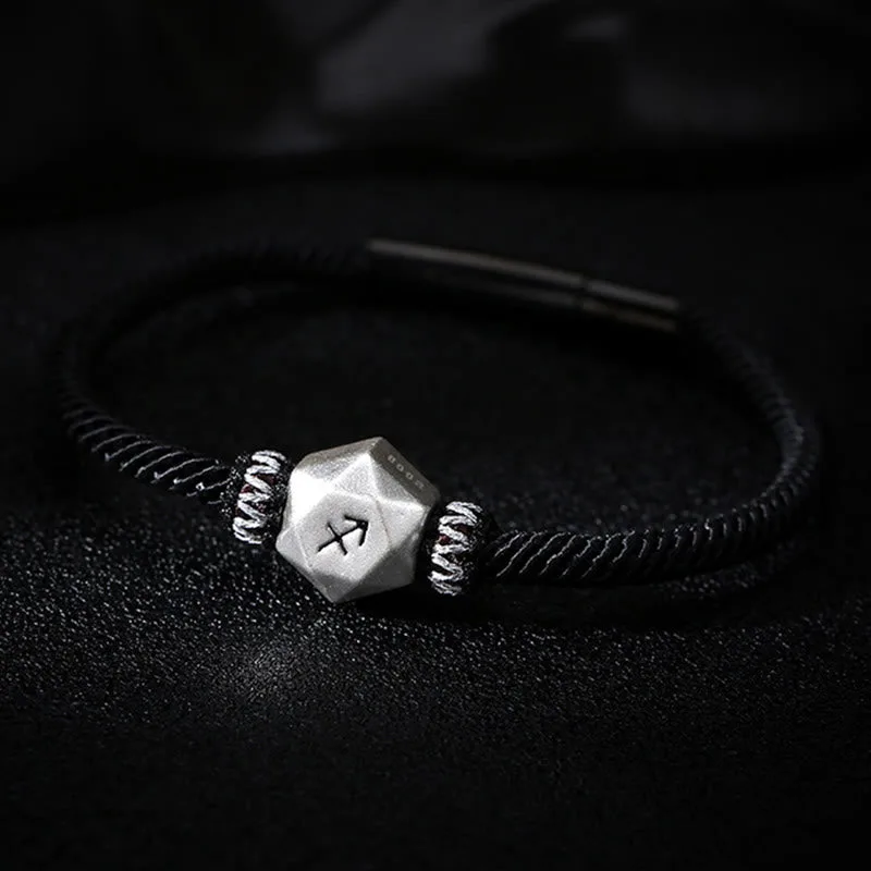 Mythstone 999 Sterling Silver 12 Constellations of the Zodiac Protection Handmade String Bracelet - Image 18