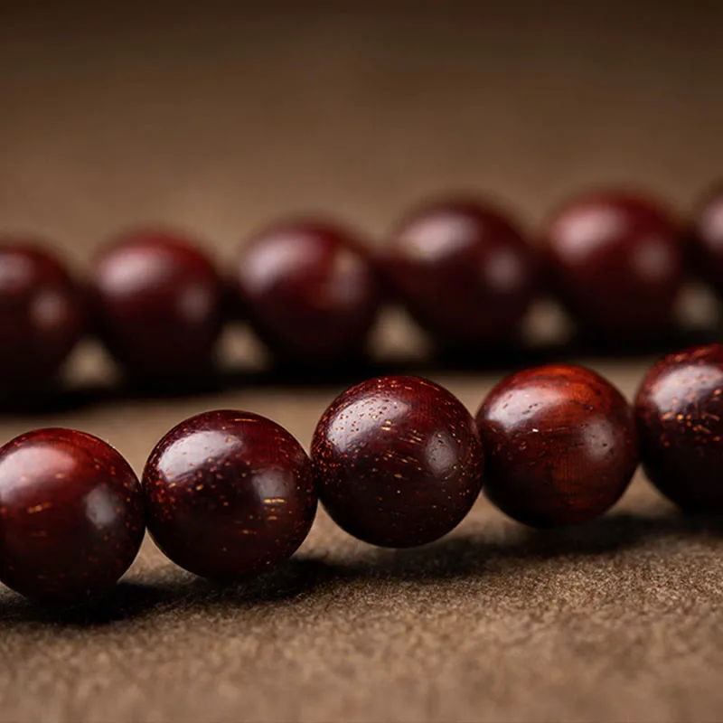 Mythstone Tibetan Small Leaf Red Sandalwood Lotus Cinnabar Sachet Protection Tassel Car Hanging Decoration - Image 10