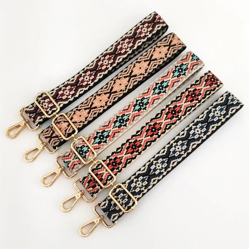 Mythstone Multicolor Embroidered Shoulder Bag Straps - Image 4