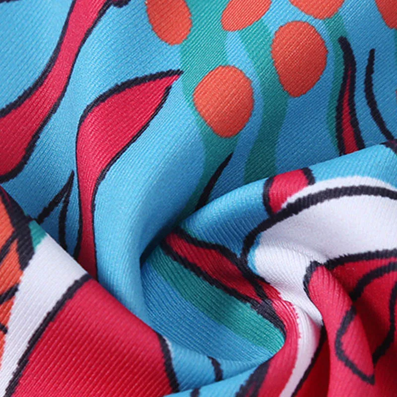 Mythstone Colorful Flower Petal Leaves Print Sports Exercise Fitness High Waist Leggings Women's Yoga Pants - Image 23