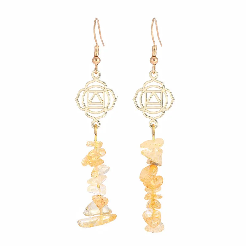 Healing Crystals Zen Cairn Confidence Earrings - Image 2