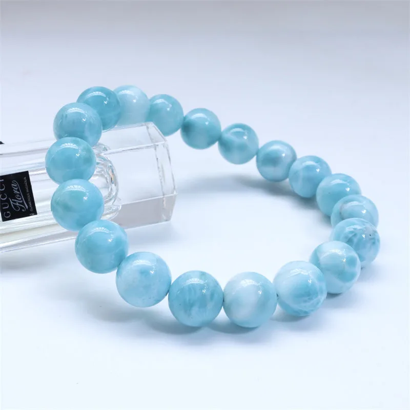 Mythstone Natural Larimar Wisdom Confidence Bracelet - Image 2