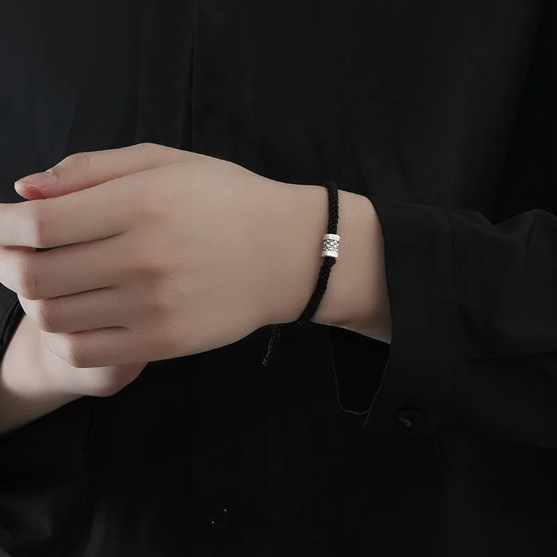 Mythstone 999 Sterling Silver Red String Lucky Cloud Strength Bracelet - Image 4