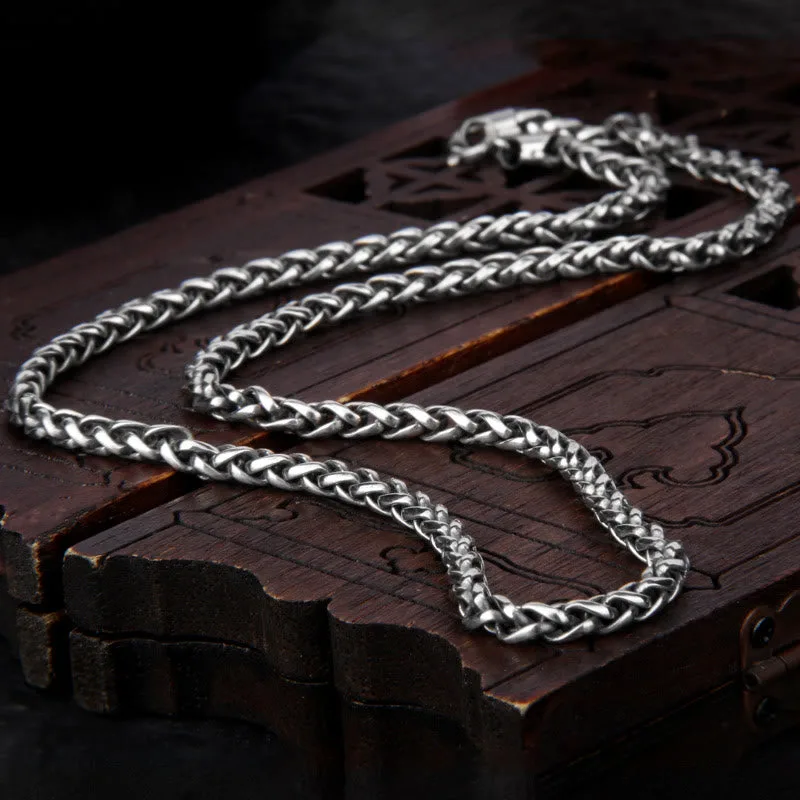 Mythstone 925 Sterling Silver Double Dorje Vajra Spiritual Strength Necklace Pendant - Image 8