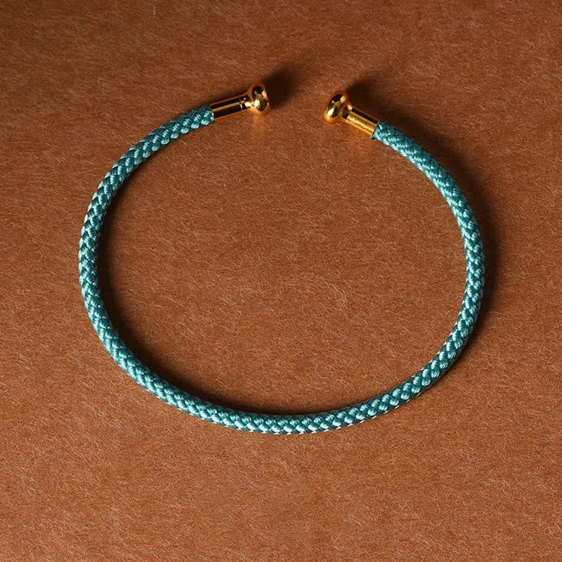 Mythstone Simple Design Handmade Luck Braid String Cuff Bracelet - Image 29
