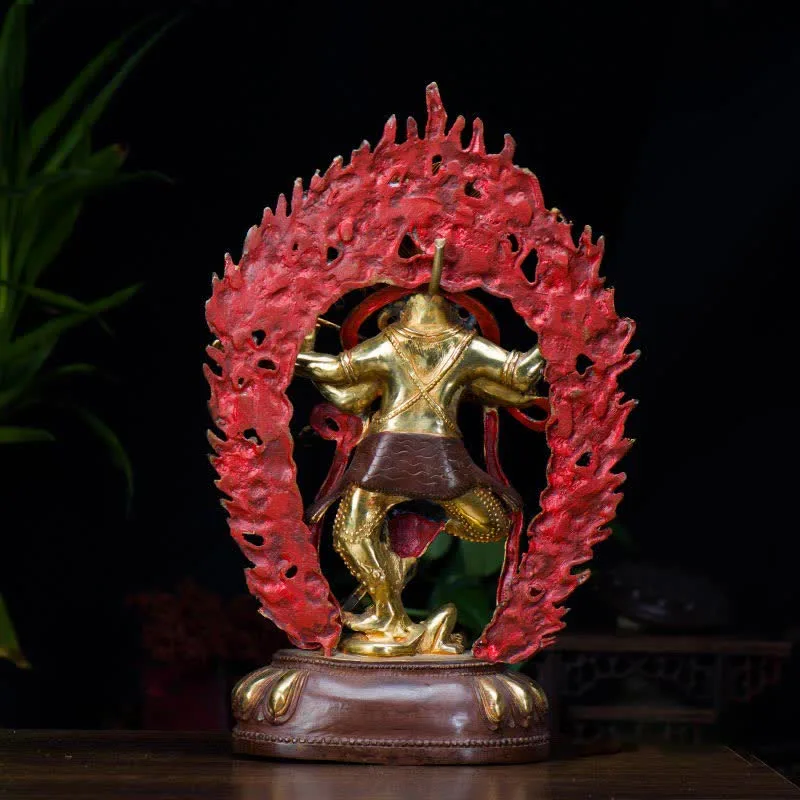 Mythstone Kurukulla Buddha Figurine Serenity Copper Statue Home Decoration - Image 5