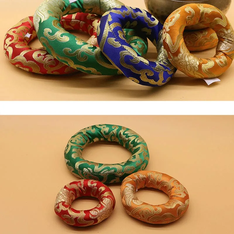 Tibetan Singing Bowl Handcraft Cushion Decoration - Image 5