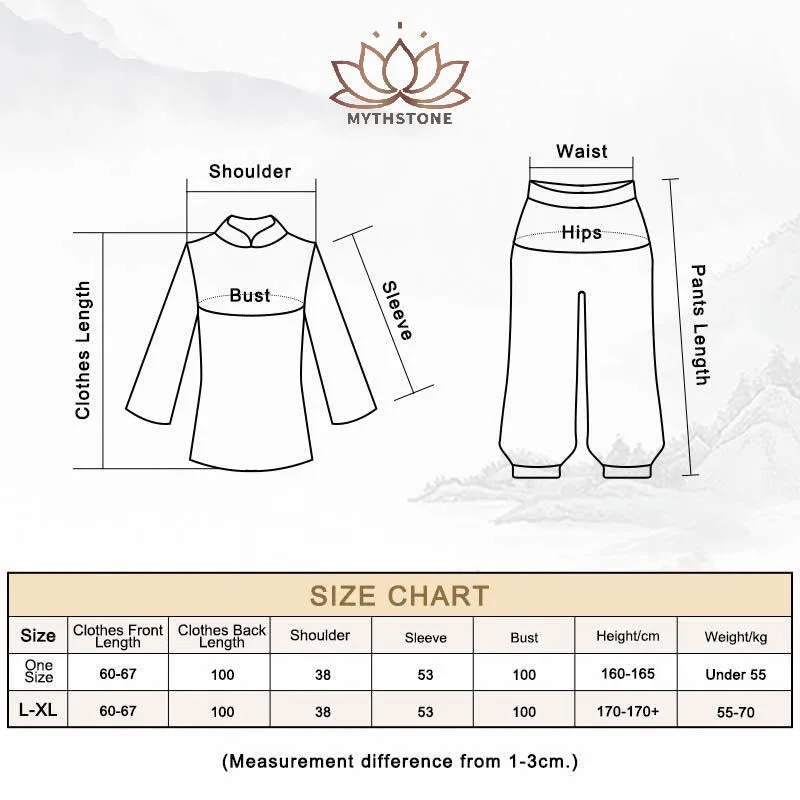 Mythstone Simple White Beige Pattern Meditation Spiritual Zen Practice Yoga Clothing Women's Clothes - Image 16