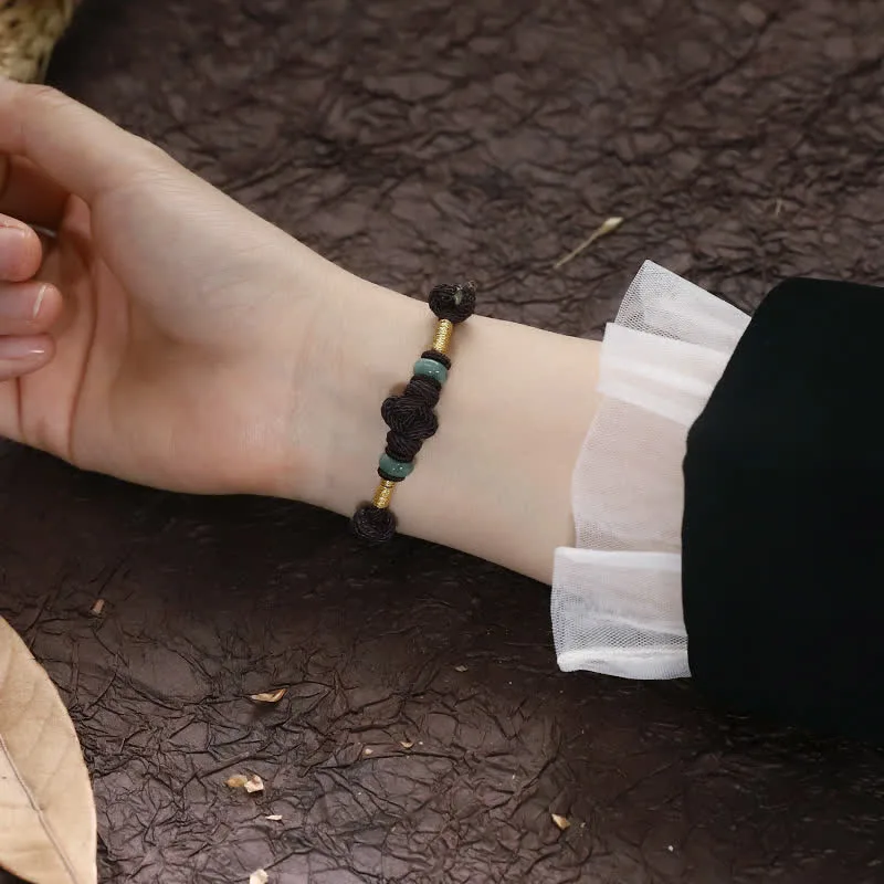 Mythstone Red String Jade Luck Fortune Knot Braided Couple Bracelet - Image 23