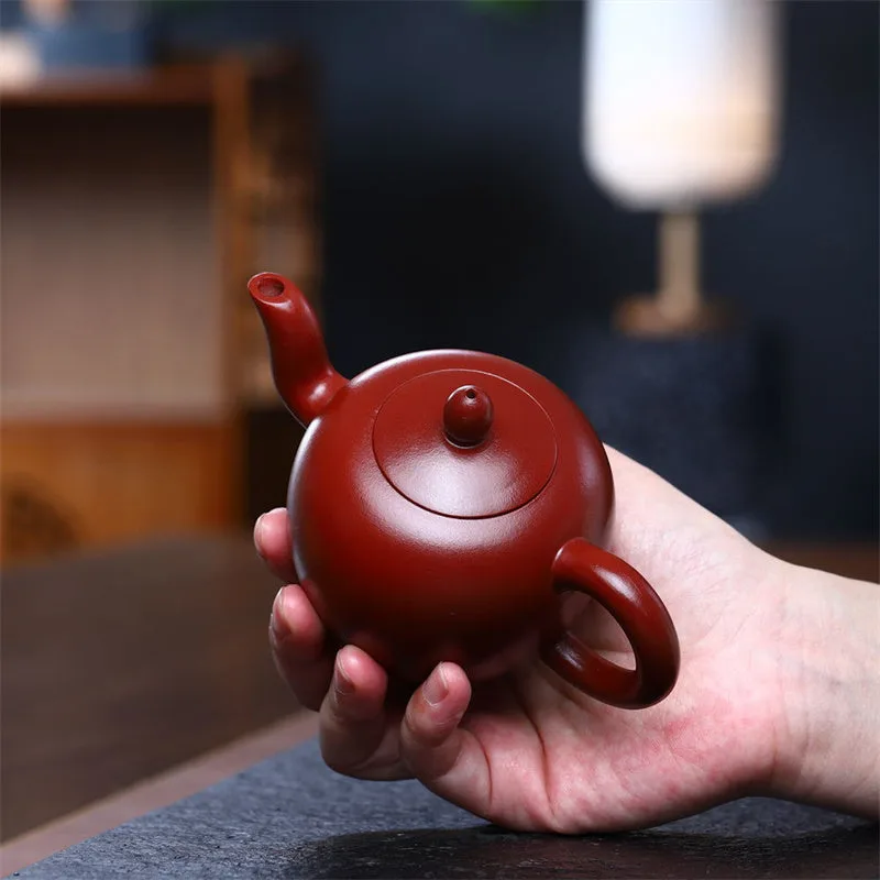Mythstone Yixing Semi-handmade Brown Purple Clay Kung Fu Teapot 200ml - Image 4