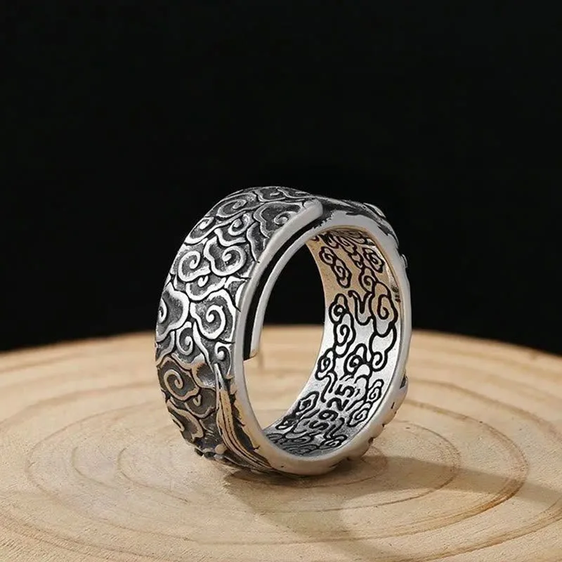 Mythstone Guan Gong Auspicious Clouds Amulet Wealth Ring - Image 3