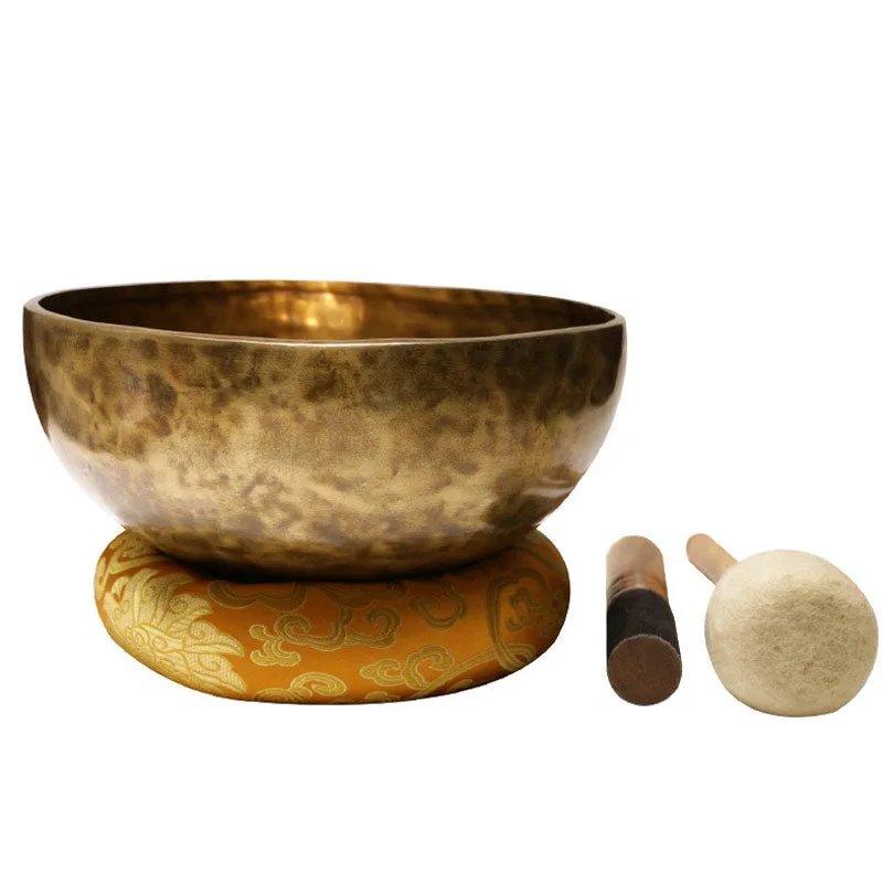 Mythstone Tibetan Sound Bowl Handcrafted for Healing and Meditation Positive Energy Singing Bowl Set - Image 5
