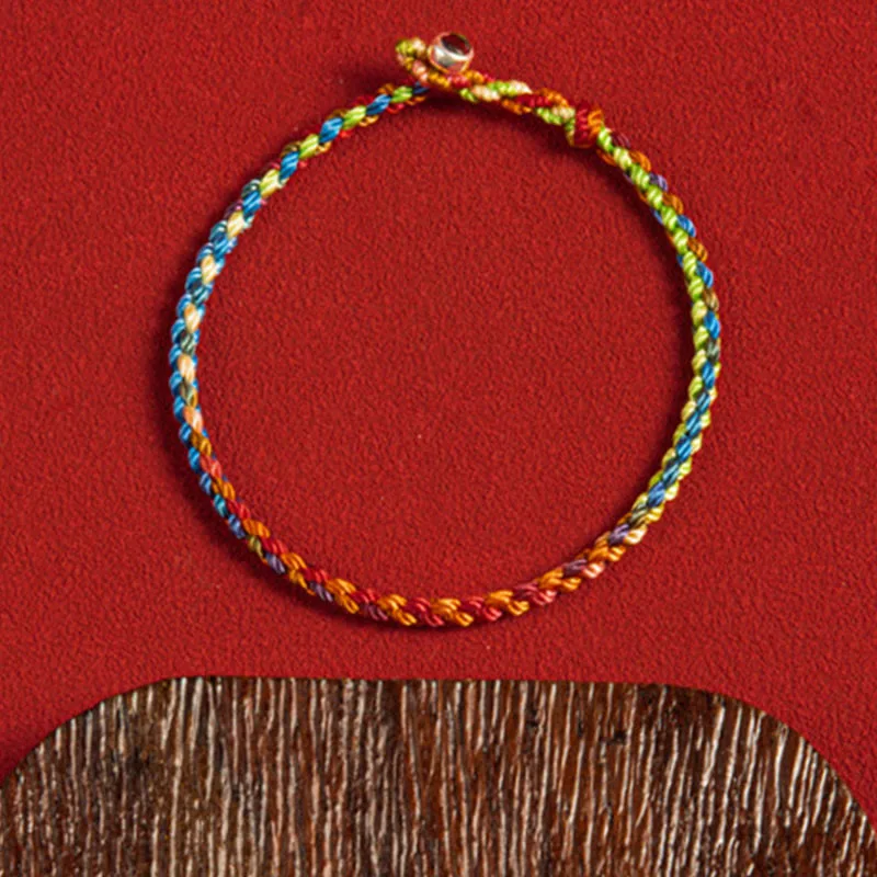 Mythstones "May you be blessed with peace and safety in all four seasons" Lucky Multicolored Bracelet - Image 11