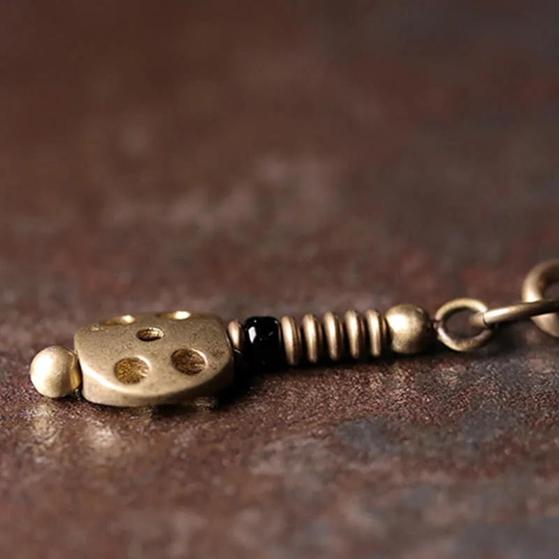 Mythstone Rainbow Obsidian Ebony Wood Copper Positive Multilayer Bracelet - Image 8