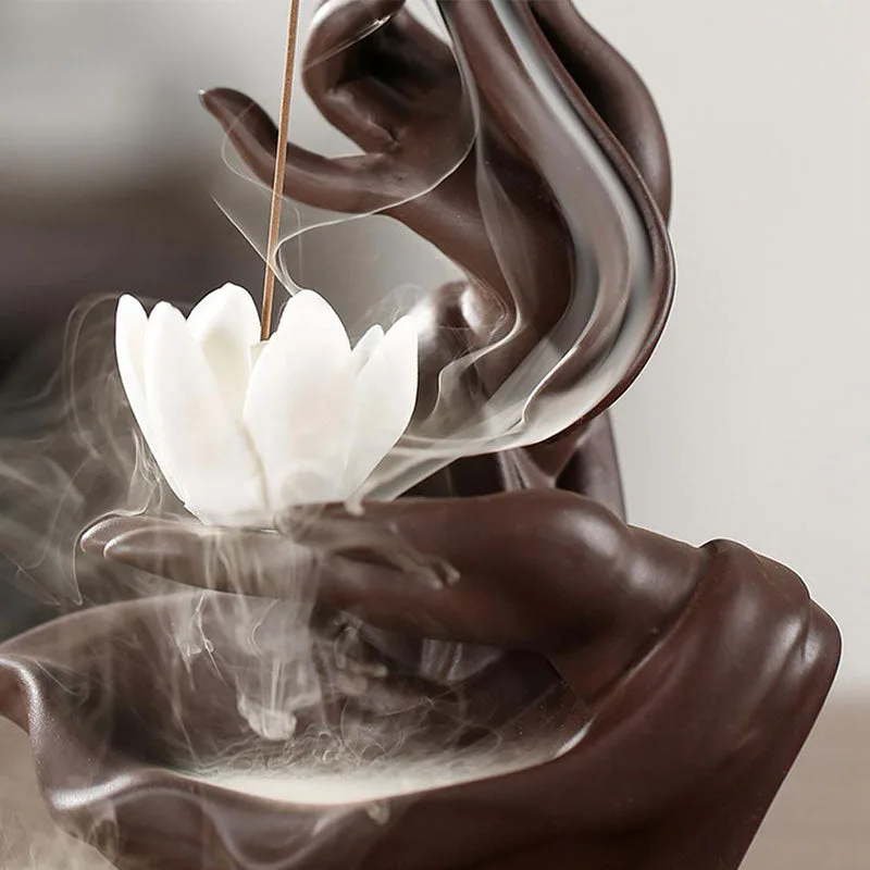 Mythstone Lotus Bergamot Healing Incense Burner - Image 8