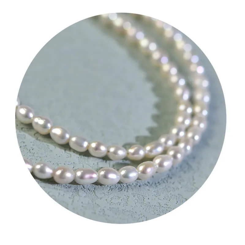 Mythstone 925 Sterling Silver Natural Pearl Larimar Sincerity Necklace Pendant - Image 8