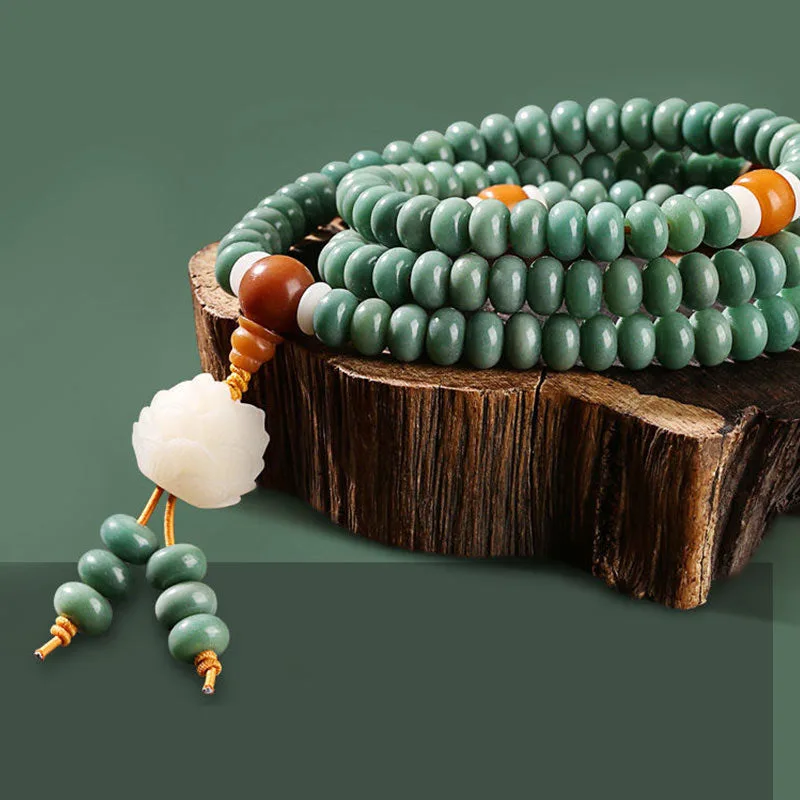 Mythstone Lotus Cyan Bodhi Seed Success Bracelet - Image 7